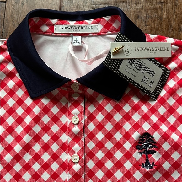 Fairway & Greene ESTI POLO Red White and Blue Size Small NWT - Picture 4 of 15
